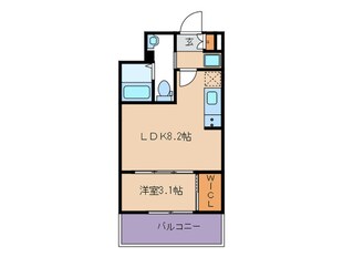 コンフォリア扇町の物件間取画像